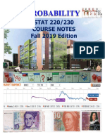 STAT 230 Course Notes Fall 2019