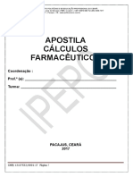 Cálculos de Farmacotécnica