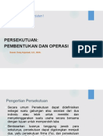 Pembentukan Dan Operasi Persekutuan