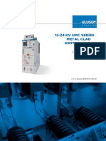 12-24 KV Umc Series Metal Clad Switchgear: User Manual