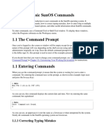 Chapter 1 Basic Sunos Commands: 1.1.1 Correcting Typing Mistakes