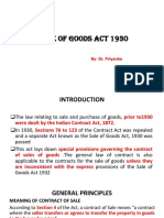 Sale of Goods Act, 1930