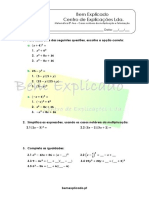 2.2 - Casos Notáveis Da Multiplicação e Fatorização - Ficha de Trabalho