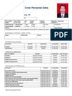 Crew Personal Data: Shafar Abadi Indonesia, PT