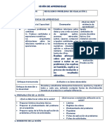 Sesión de Aprendizaje Resolvemos Problemas de Igualacion