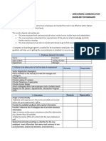 Onboarding Communication Guideline