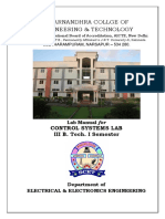 Control Systems Lab Manual