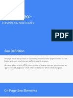 On Page SEO Presentation