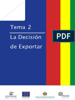 La Decisión de Exportar