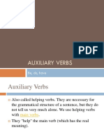 Auxiliary Verbs: Be, Do, Have