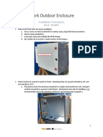 Spark Outdoor Enclosure: Installation Instructions