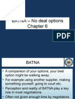 BATNA - No Deal Options