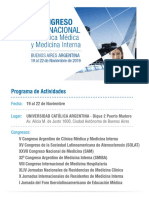 Congreso de Medicina 2019 - Programa