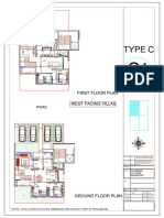 Type C: First Floor Plan West Facing Villas