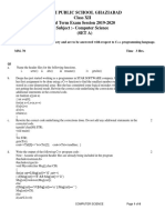 12 Set A Computer Science Mid Term 2019