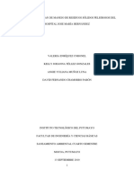 Evaluación Del Plan de Manejo de Residuos Sólidos Peligrosos Del Hospital Jose María Hernández