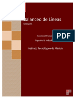 Unidad 3 Balanceo de Lineas