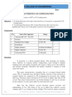 Expt 6 BJT Characteristics (CE Configuration)