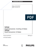 Quad Transceiver, Inverting (3-State) Quad Transceiver (3-State)