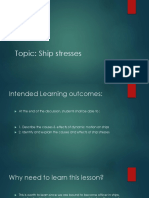 Topic: Ship Stresses