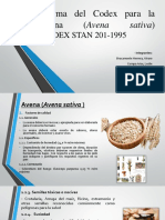 Norma Del Codex para La Avena