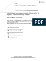 A Multimodal Interaction Analysis of Selected 2015 Nigerian Election Campaign Adverts