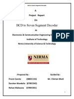 BCD To 7 Segment Display Project