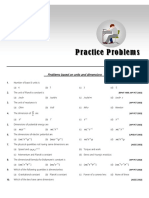 Problems Based On Units and Dimensions