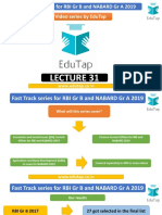 A Video Series by Edutap Fast Track Series For Rbi GR B and Nabard GR A 2019