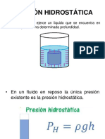 Presión Hidrostática