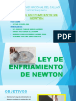 Ley de Enfriamiento de Newton