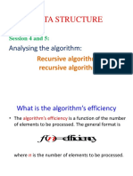 Session4&5 Analysis of Recursive Algorithm