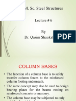 M. Sc. Steel Structures: Lecture # 6