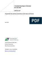 A Report of Officer Involved Shootings in Colorado: January 1, 2010-June 30 2018