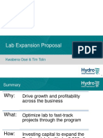 Lab Expansion Proposal: Kwabena Osei & Tim Tolin