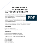 85 Questões Sobre Autoconhecimento