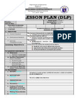 Daily Lesson Plan (DLP) : Balingasag North District