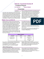 Adaptive Behavior Assessment System-II: Technical Report