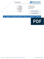 Rent Payment Schedule - F