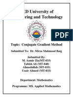 Conjugate Gradient Method Report