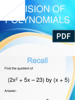 Synthetic Division