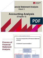 Accounting Analysis: ACCG350 Financial Statement Analysis