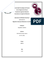 Laboratorio #2 de Métodos Numéricos - Regresión Lineal para Relaciones No Lineales