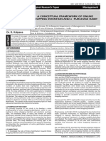 A Conceptual Framework of Online Shopping Intention and E - Purchase Habit