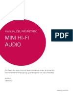 Manual Del Propietario Mini Hi-Fi Audio LG