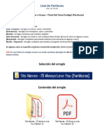 Lista de Partituras