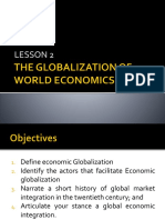 Lesson 2 Globalization of World Economics