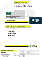 4.2 Descriptive Statistics in Excel