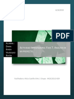 Actividad Integradora: Fase 7. Análisis de Mi Proyecto.