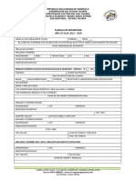 Planilla de Inscripcion 2019-2020.